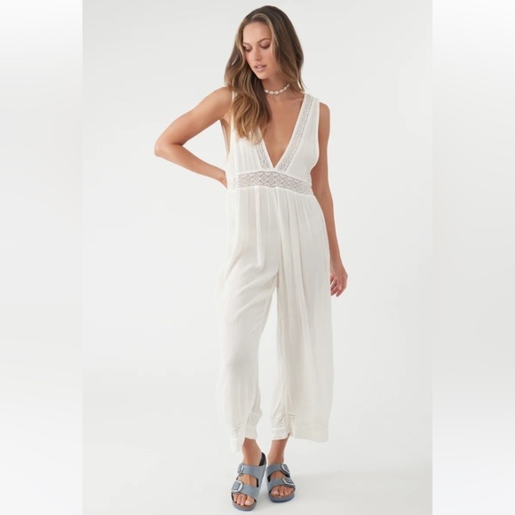 🔆O’NEILL🔆 SANDE JUMPSUIT COVER UP ROMPER BEAUTIFUL COMFY - Picture 6 of 16
